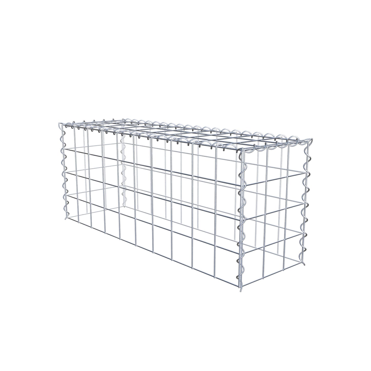 Extra gabion typ 3 100 cm x 40 cm x 30 cm (L x H x D), maskstorlek 10 cm x 10 cm, spiral