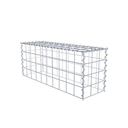 Extra gabion typ 3 100 cm x 40 cm x 30 cm (L x H x D), maskstorlek 10 cm x 10 cm, spiral
