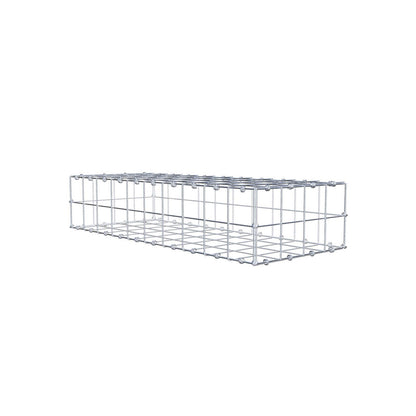 Gabione 100 cm x 20 cm x 40 cm (L x H x T), Maschenweite 10 x 10 cm, Spiralring
