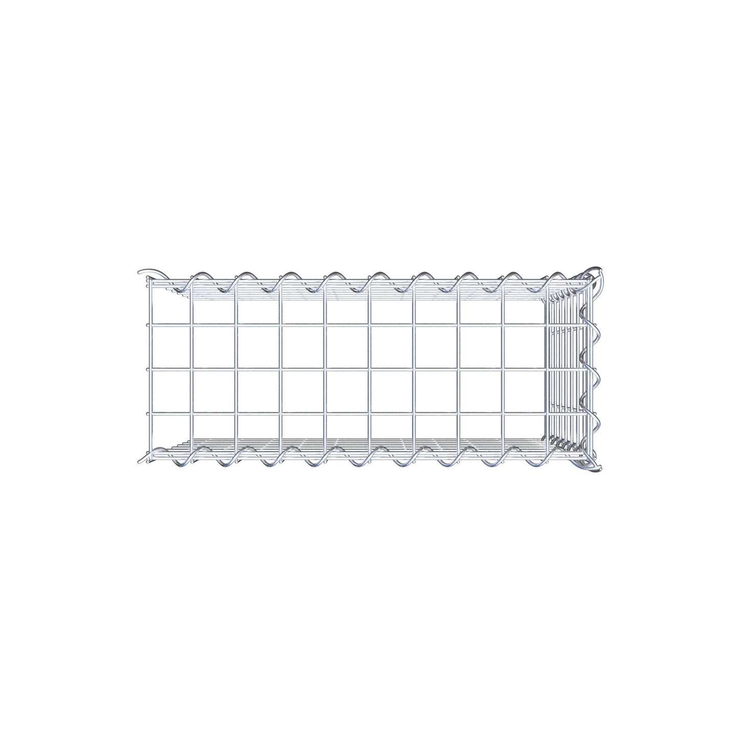 Gabion rapporté type 4 50 cm x 40 cm x 20 cm (L x H x P), mailles 5 cm x 5 cm, spirale