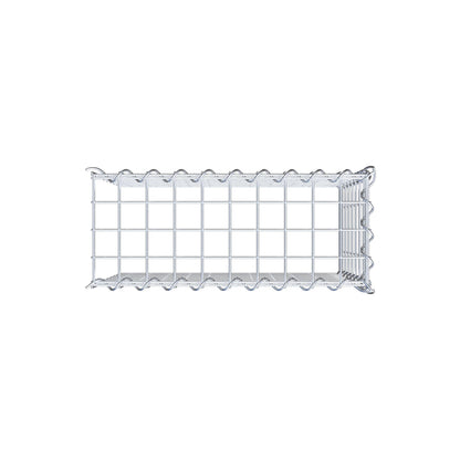 Gabion rapporté type 4 50 cm x 40 cm x 20 cm (L x H x P), mailles 5 cm x 5 cm, spirale