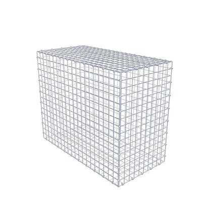 Gabion 100 cm x 80 cm x 50 cm (L x H x D), maskestørrelse 5 x 5 cm, spiralring