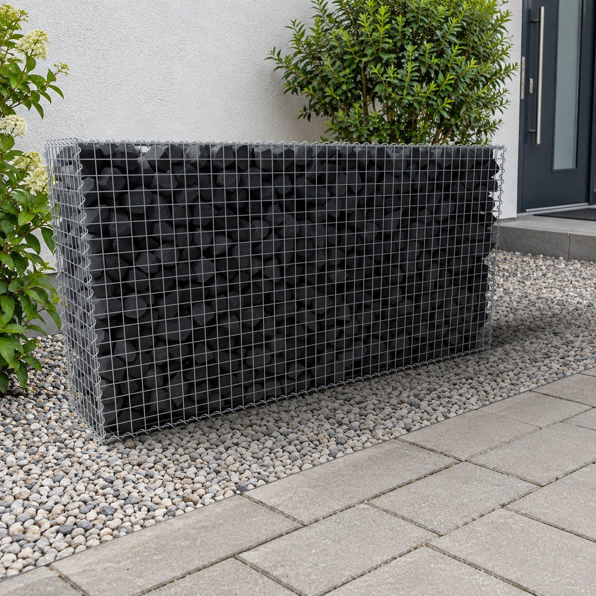 Gabion 200 cm x 100 cm x 40 cm (L x H x P), mailles 5 cm x 5 cm, spirale
