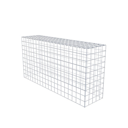 Mounted gabion type 3 200 cm x 100 cm x 50 cm (L x H x D), mesh size 10 cm x 10 cm, C-ring