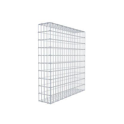 Gabion 100 cm x 90 cm x 20 cm (L x H x P), mailles 5 cm x 10 cm, anneau en C