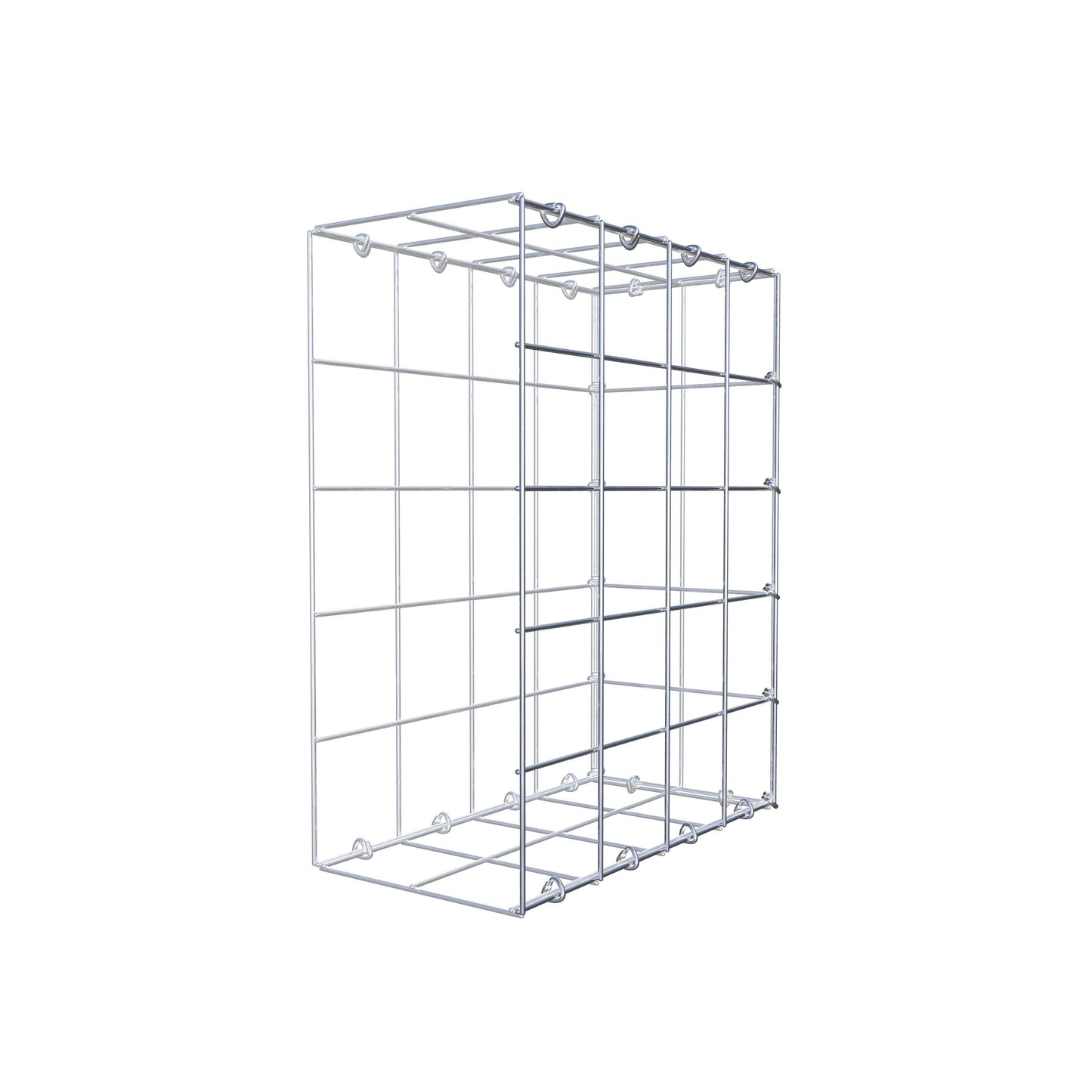 Type 2 oplegkorf 50 cm x 40 cm x 20 cm (L x H x D), maaswijdte 10 cm x 10 cm, C-ring