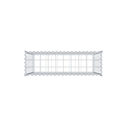 Gabião 100 cm x 90 cm x 30 cm (C x A x P), malhagem 10 cm x 10 cm, espiral