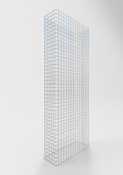 Clôture en gabion Longueur 77 cm, hauteur 160 cm, profondeur 27 cm, mailles 5 x 5 cm
