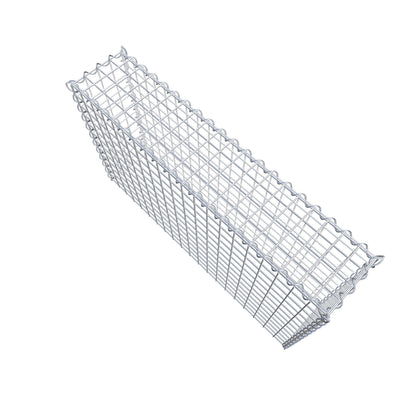 Gabion rapporté type 3 100 cm x 60 cm x 20 cm (L x H x P), mailles 5 cm x 5 cm, spirale