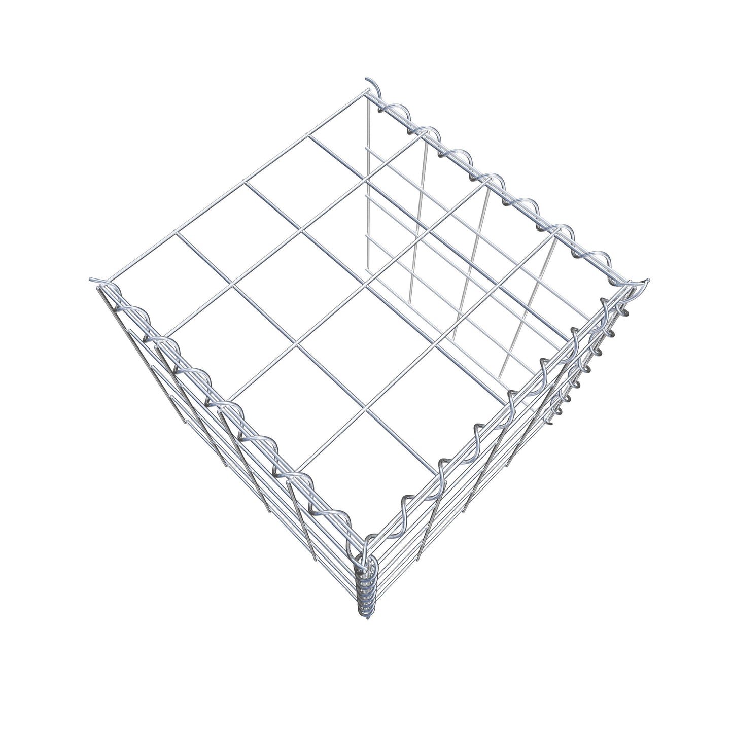 Anbaugabione Typ 4 40 cm x 40 cm x 40 cm (L x H x T), Maschenweite 10 cm x 10 cm, Spirale