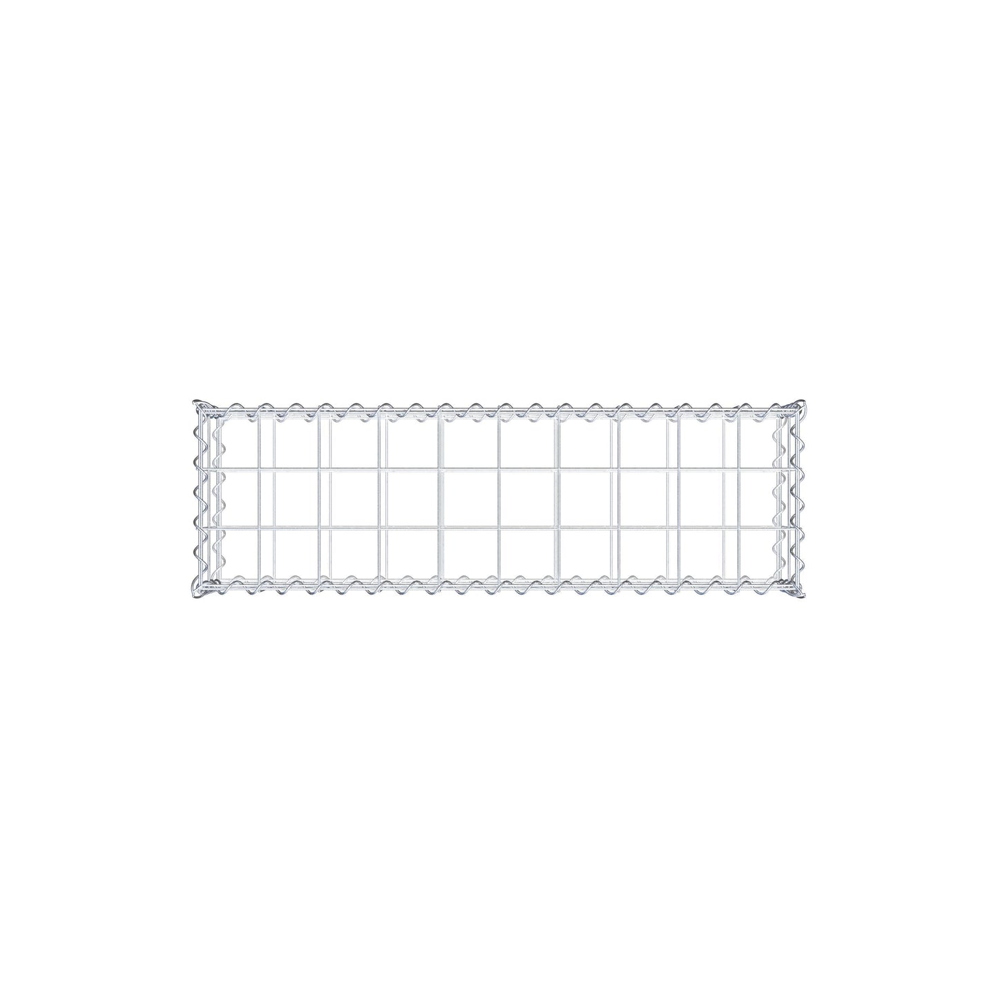 Gabion 100 cm x 20 cm x 30 cm (L x H x P), mailles 10 cm x 10 cm, spirale