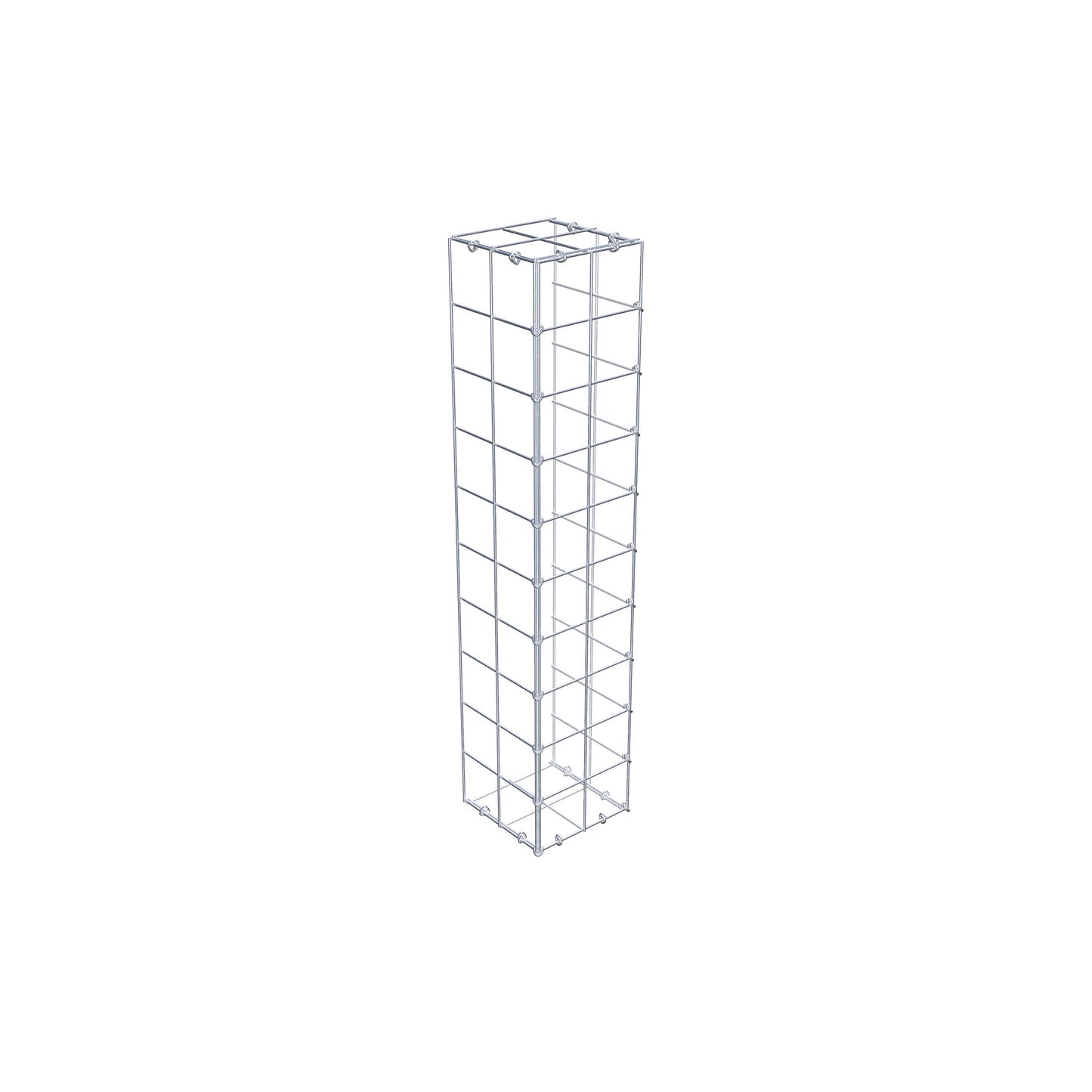 Fästbar gabion typ 2 100 cm x 20 cm x 20 cm (L x H x D), maskstorlek 10 cm x 10 cm, C-ring