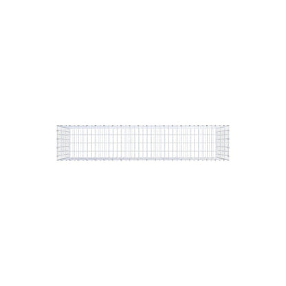 Gabion 200 cm x 100 cm x 40 cm (L x H x P), mailles 5 x 10 cm, anneau en spirale