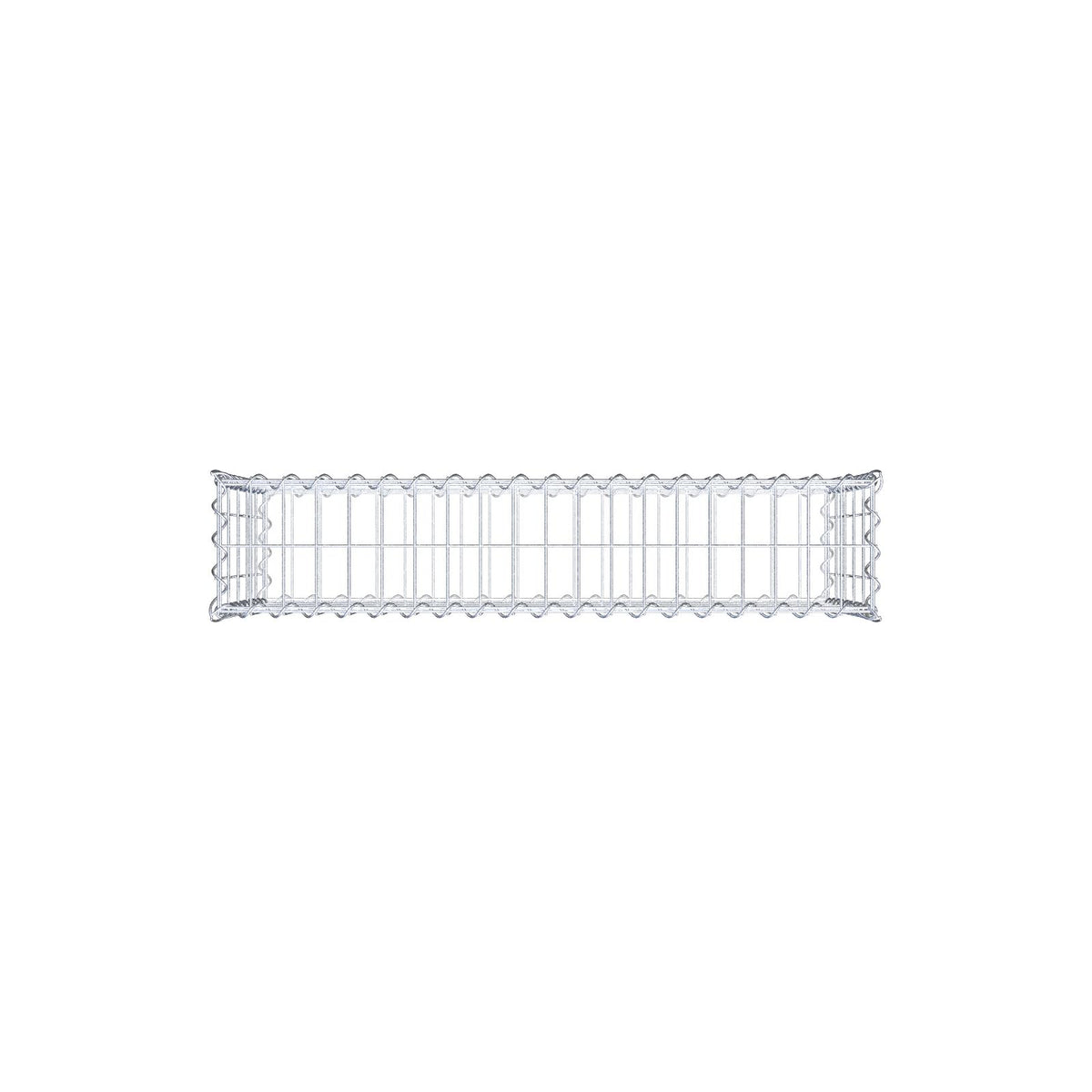 Gabione 100 cm x 50 cm x 20 cm (L x H x T), Maschenweite 5 cm x 10 cm, Spirale