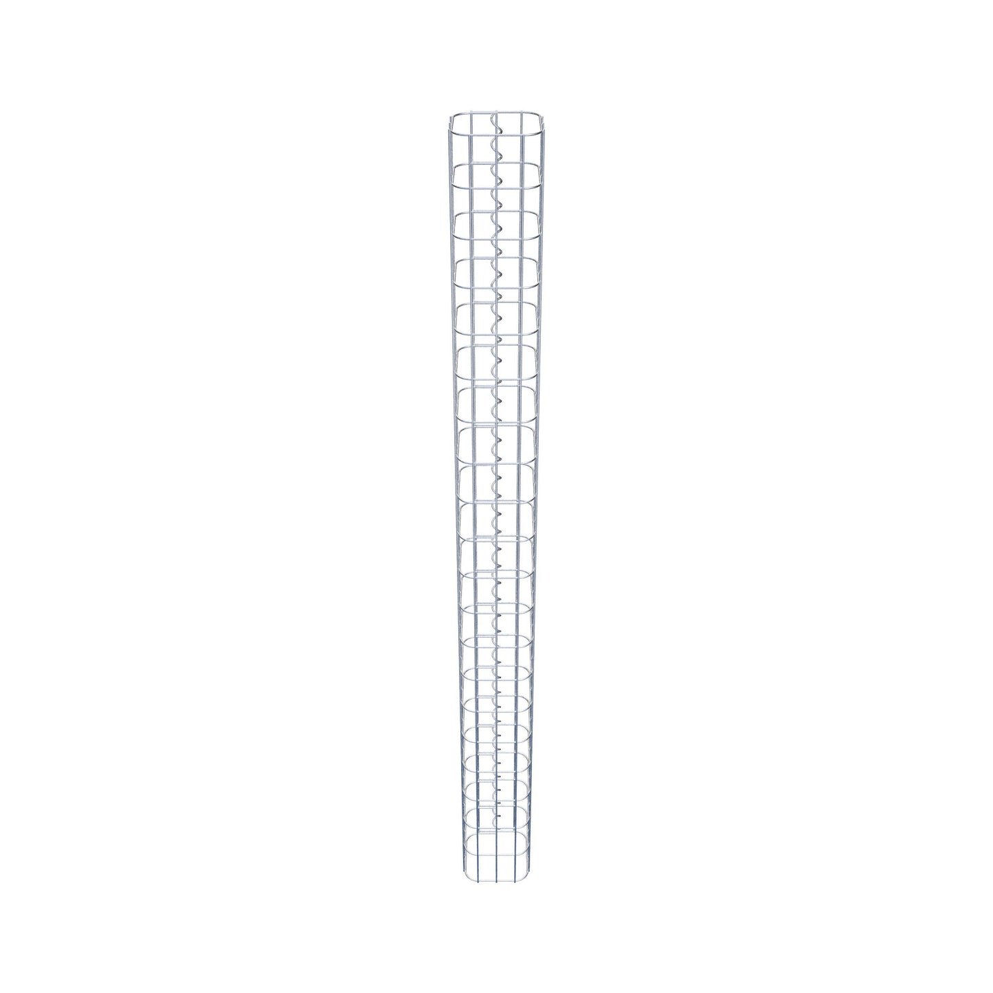 Schanskorfzuil vierkant 17 cm x 17 cm, 200 cm hoog, MW 5 cm x 10 cm