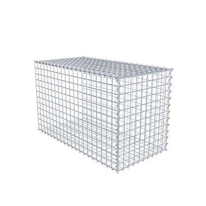 Grown-on gabion type 2 100 cm x 60 cm x 50 cm (L x H x D), mesh size 5 cm x 5 cm, spiral