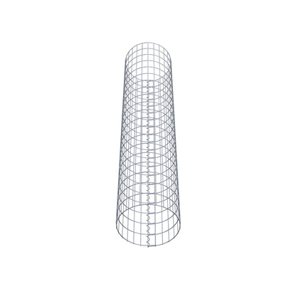 Colonne de gabion ronde 42 cm de diamètre, 200 cm de hauteur, mailles 5 cm x 10 cm