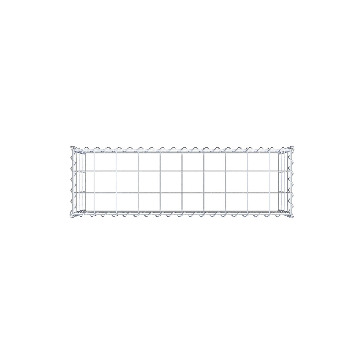 Extra gabion typ 3 100 cm x 40 cm x 30 cm (L x H x D), maskstorlek 10 cm x 10 cm, spiral
