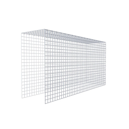 Anbaugabione Typ 4 200 cm x 100 cm x 50 cm (L x H x T), Maschenweite 5 cm x 5 cm, C-Ring