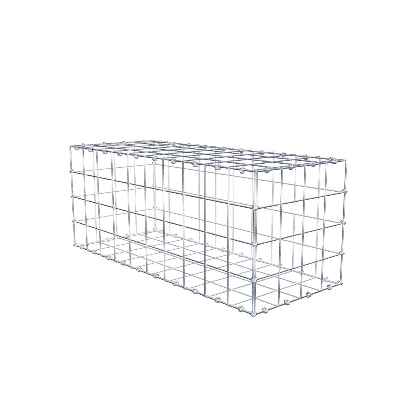 Gabione 100 cm x 40 cm x 40 cm (L x H x T), Maschenweite 10 x 10 cm, Spiralring