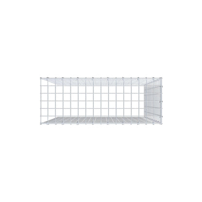Monteret gabion type 4 100 cm x 80 cm x 30 cm (L x H x D), maskestørrelse 5 cm x 5 cm, C-ring