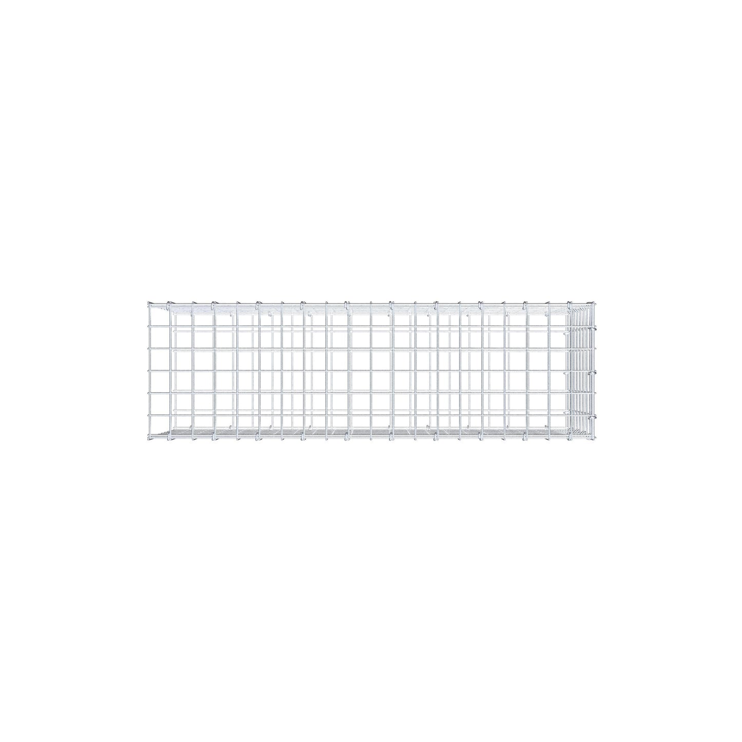 Gabbione fissabile tipo 2 100 cm x 40 cm x 30 cm (L x H x P), maglia 5 cm x 5 cm, anello a C