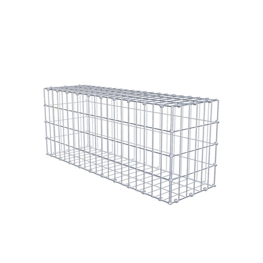 Gabião 100 cm x 40 cm x 30 cm (C x A x P), malhagem 5 x 10 cm, anel espiral