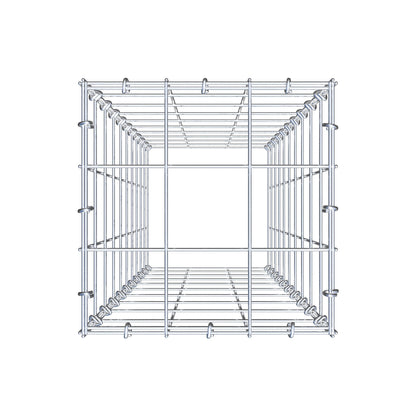Anbaugabione Typ 3 100 cm x 30 cm x 30 cm (L x H x T), Maschenweite 10 cm x 10 cm, C-Ring