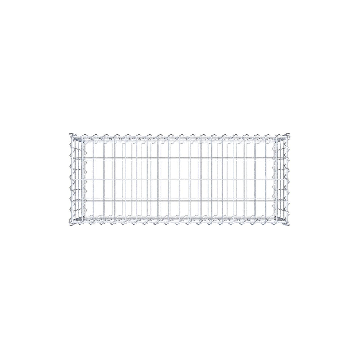 Gabion 100 cm x 40 cm x 40 cm (L x H x P), mailles 5 cm x 10 cm, spirale