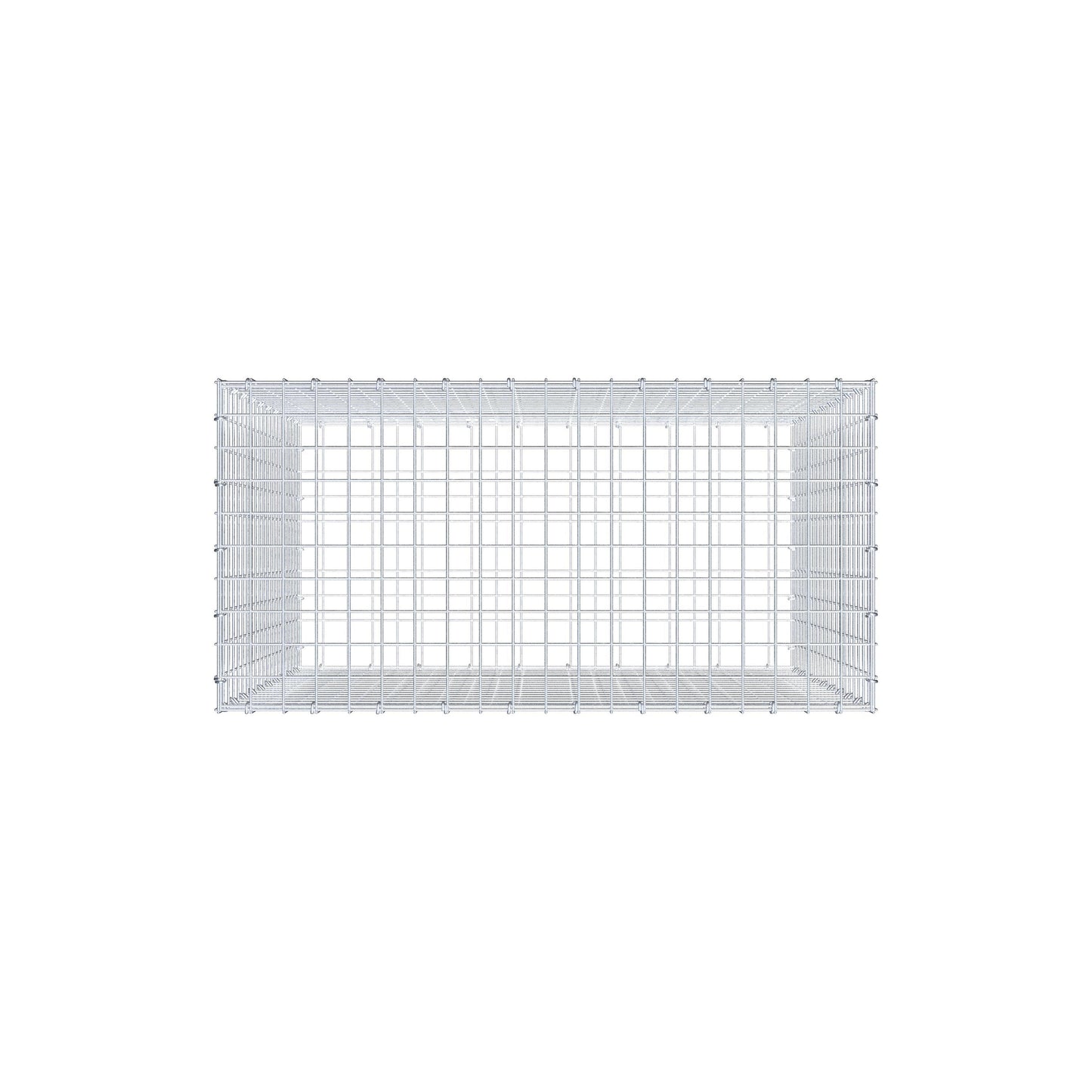 Schanskorf 100 cm x 100 cm x 50 cm (L x H x D), maaswijdte 5 cm x 5 cm, C-ring