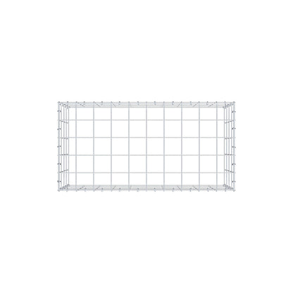 Monteret gabion type 3 100 cm x 40 cm x 50 cm (L x H x D), maskestørrelse 10 cm x 10 cm, C-ring