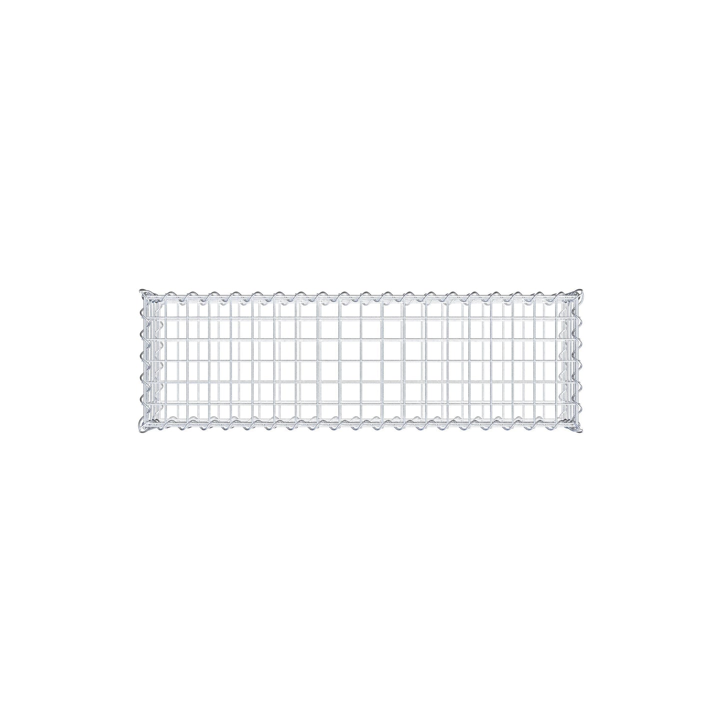 Schanskorf 100 cm x 20 cm x 30 cm (L x H x D), maaswijdte 5 cm x 5 cm, spiraalvormig