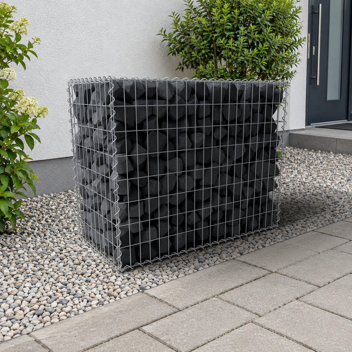 Gabione 100 cm x 80 cm x 50 cm (L x H x T), Maschenweite 5 cm x 10 cm, Spirale