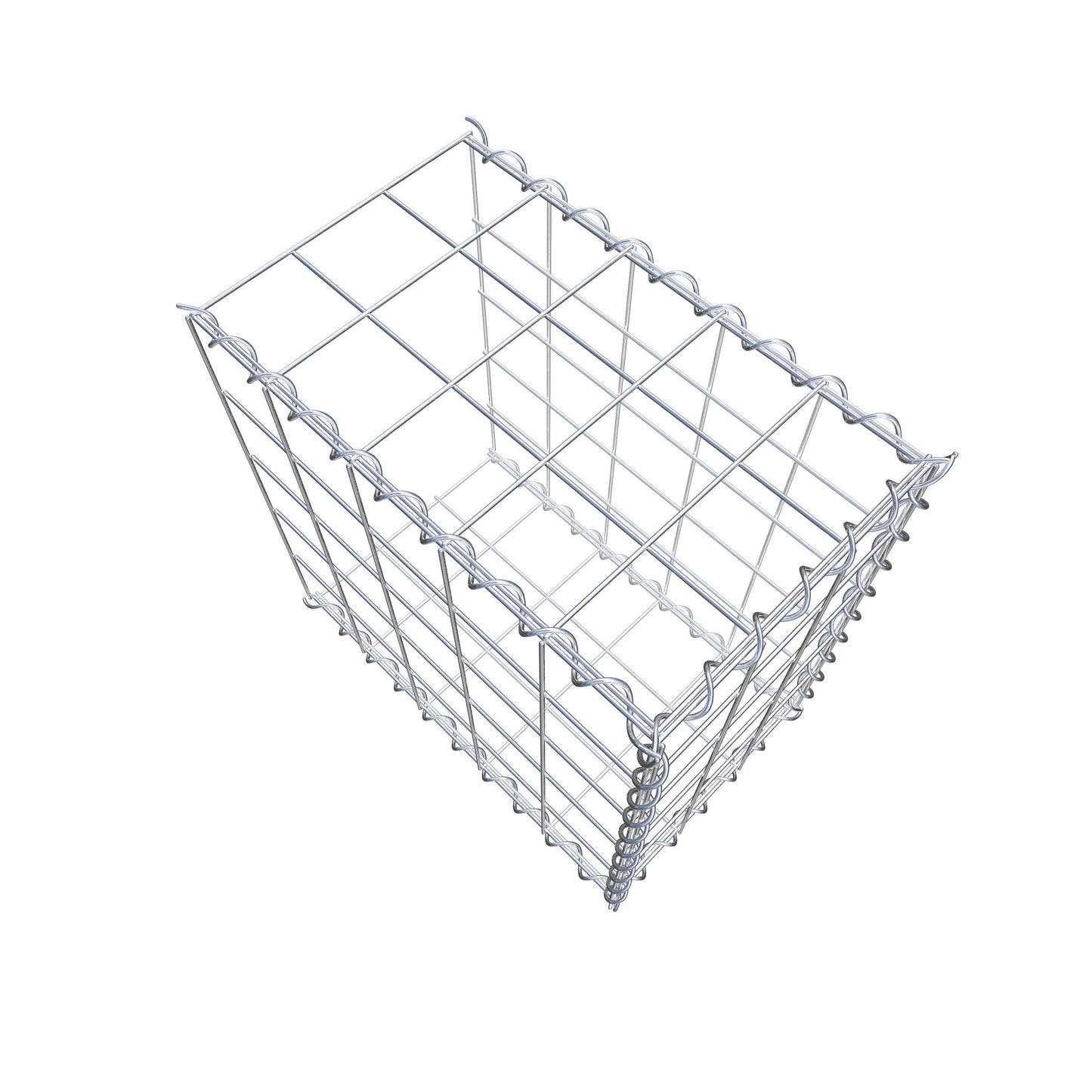 Anbaugabione Typ 2 50 cm x 50 cm x 30 cm (L x H x T), Maschenweite 10 cm x 10 cm, Spirale