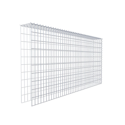Gabion rapporté type 4 200 cm x 100 cm x 20 cm (L x H x P), mailles 5 cm x 10 cm, spirale