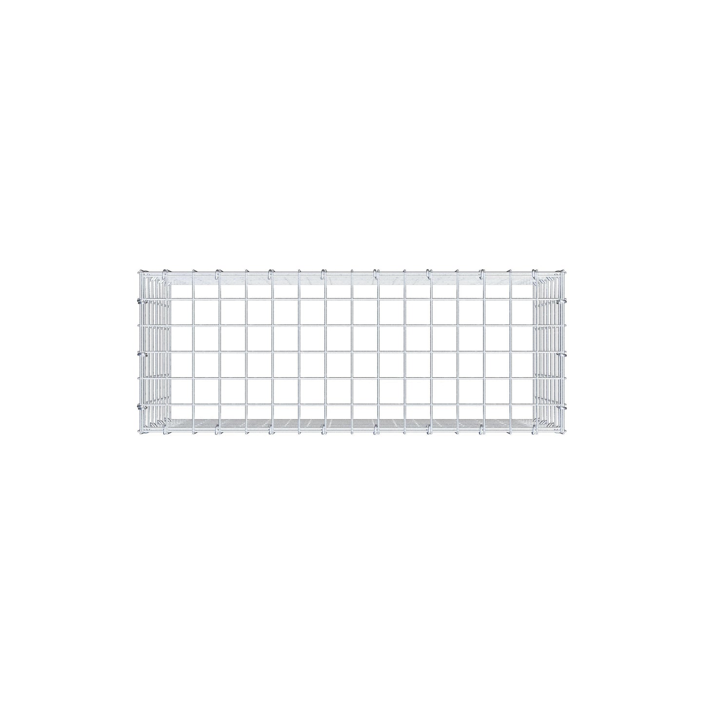 Fourche rapportée type 3 80 cm x 40 cm x 30 cm (L x H x P), mailles 5 cm x 5 cm, anneau C