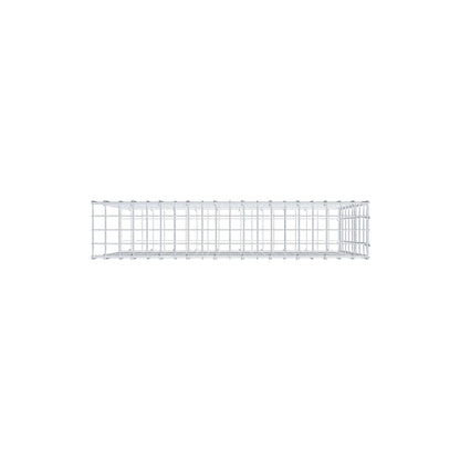 Opzetpaal type 2 100 cm x 80 cm x 20 cm, maaswijdte 5 cm x 10 cm, C-ring