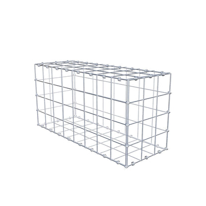 Gabbione 80 cm x 40 cm x 30 cm (L x H x P), maglia 10 x 10 cm, anello a spirale
