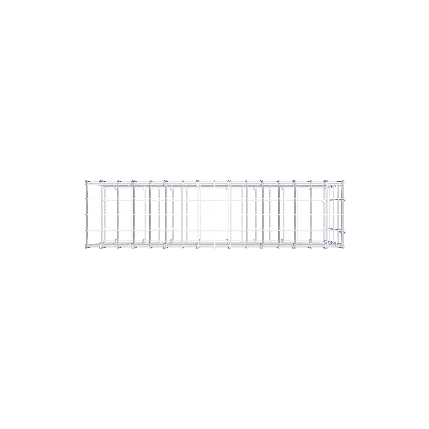 Anbaugabione Typ 2 80 cm x 40 cm x 20 cm, Maschenweite 5 cm x 10 cm, C-Ring