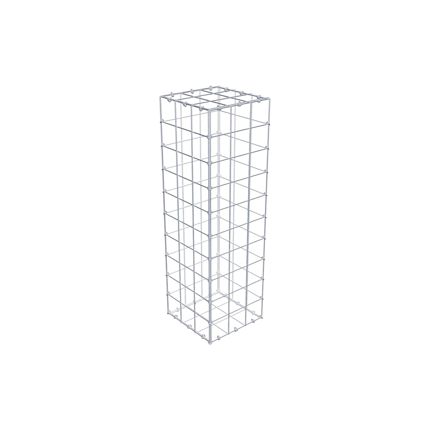 Gabbione 100 cm x 30 cm x 30 cm (L x H x P), maglia 10 cm x 10 cm, anello a C