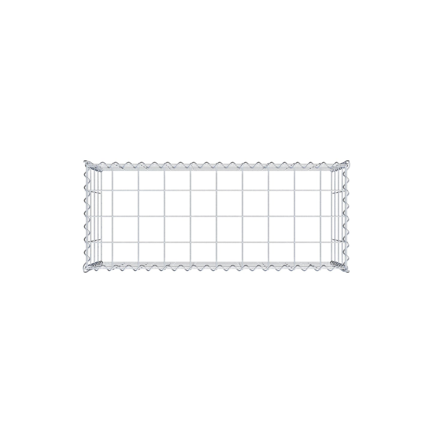 Gabion rapporté type 3 100 cm x 40 cm x 40 cm (L x H x P), mailles 10 cm x 10 cm, spirale
