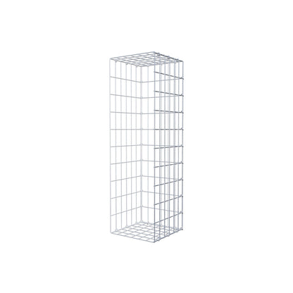 Monteret gabion type 2 100 cm x 30 cm x 30 cm, maskestørrelse 5 cm x 10 cm, C-ring