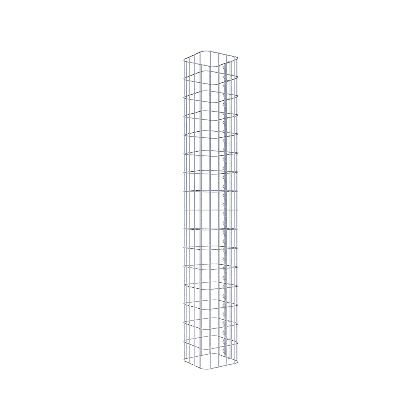 Gabionensäule eckig 22 cm x 22 cm, 160 cm Höhe, MW 5 cm x 10 cm