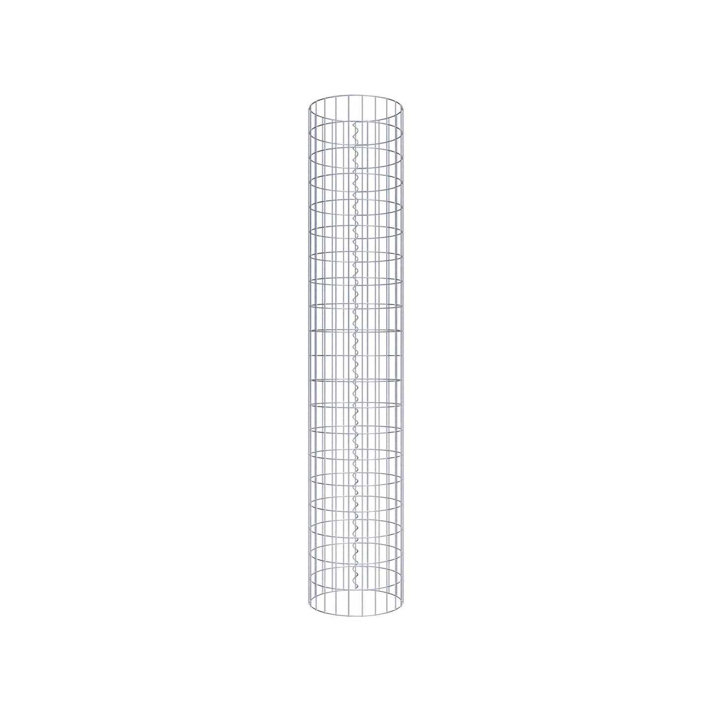 Gabionensäule rund 37 cm Durchmesser, 200 cm Höhe, Maschenweite 5 cm x 10 cm