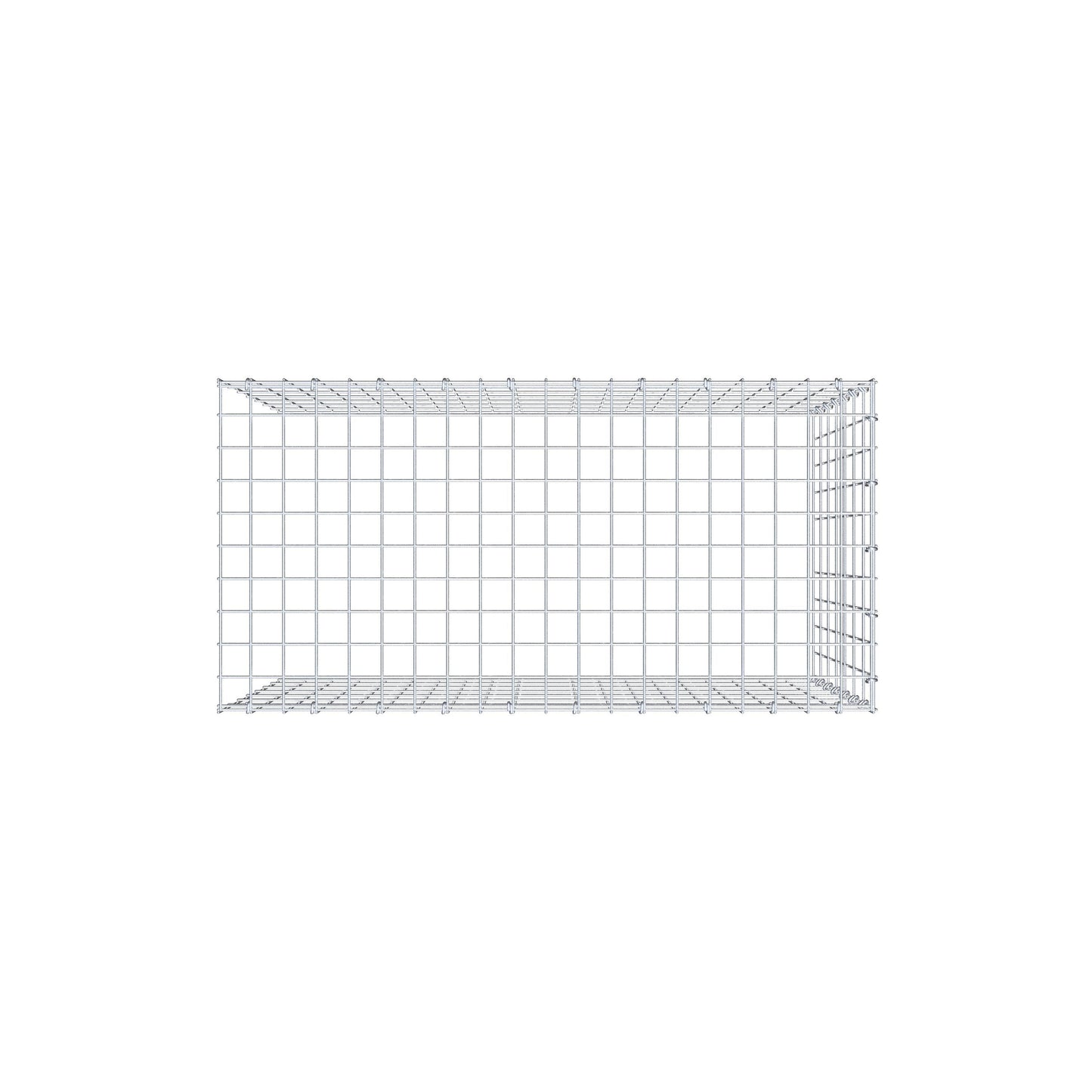 Pile aggiuntivo tipo 4 100 cm x 70 cm x 50 cm (L x H x P), maglia 5 cm x 10 cm, anello a C
