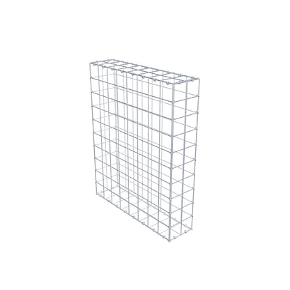 Gabião 100 cm x 80 cm x 20 cm (C x A x P), malhagem 10 cm x 10 cm, anel C