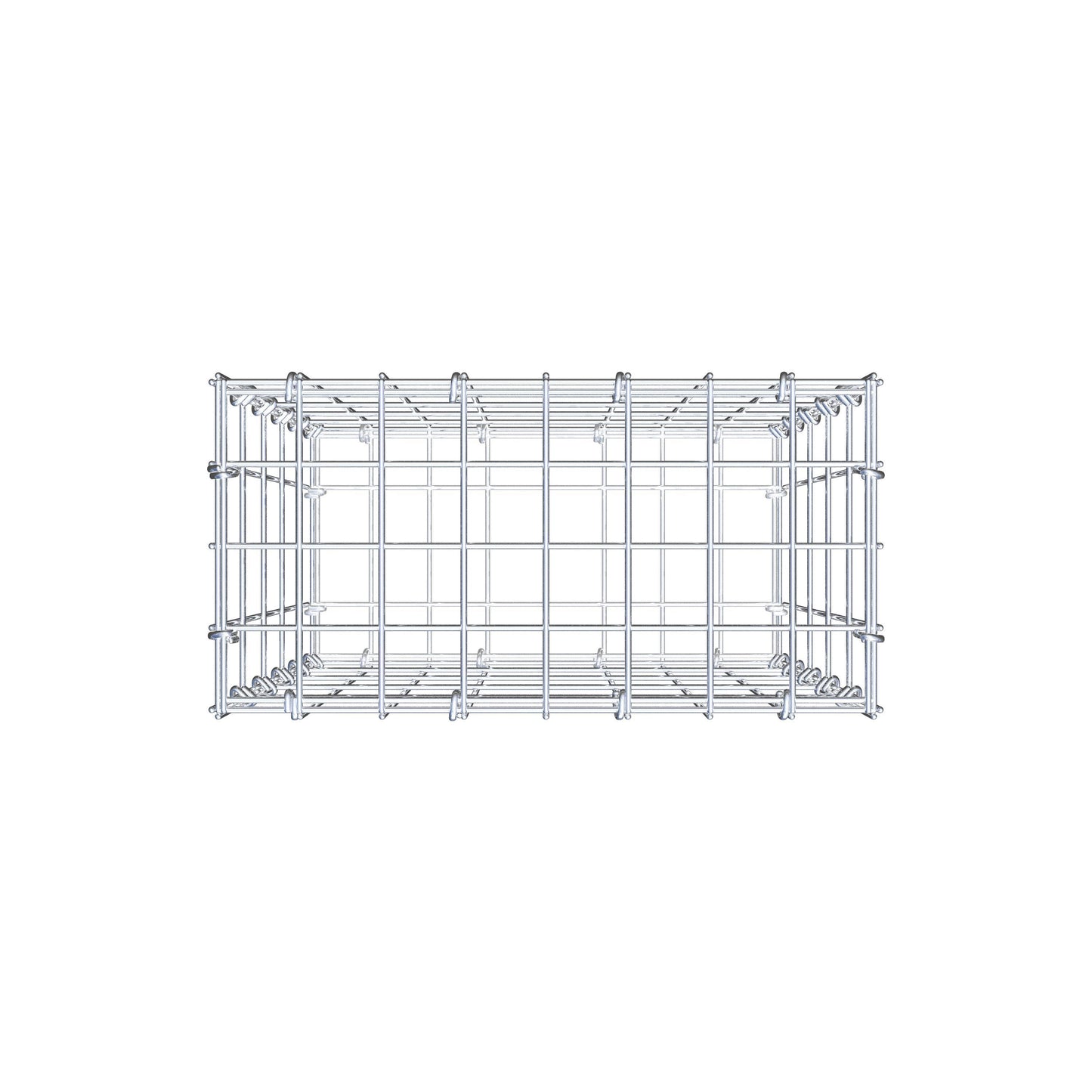 Gabione 50 cm x 40 cm x 20 cm (L x H x T), Maschenweite 5 cm x 10 cm, C-Ring