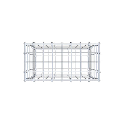 Gabione 50 cm x 40 cm x 20 cm (L x H x T), Maschenweite 5 cm x 10 cm, C-Ring