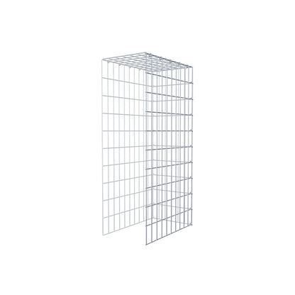 Fourche rapportée type 4 100 cm x 50 cm x 30 cm (L x H x P), mailles 5 cm x 10 cm, anneau C