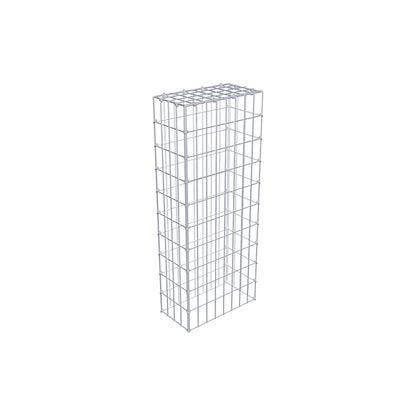 Gabião Tipo 3 100 cm x 20 cm x 40 cm (C x A x P), malhagem 5 cm x 10 cm, anel C